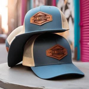 Custom Leather Engraved Baseball Cap